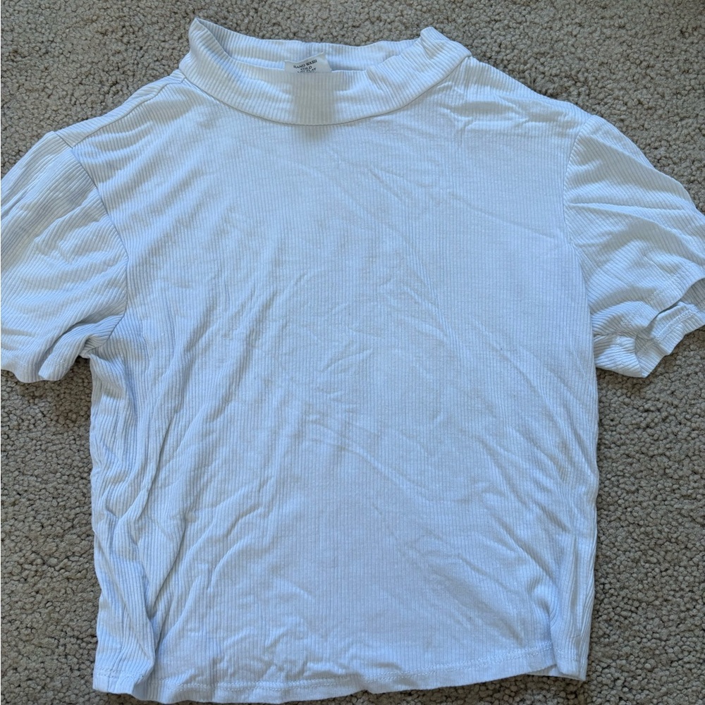 Elegant White Short Sleeve Women's Top